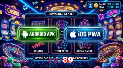 Main screen of Rs789 download page for PK players
